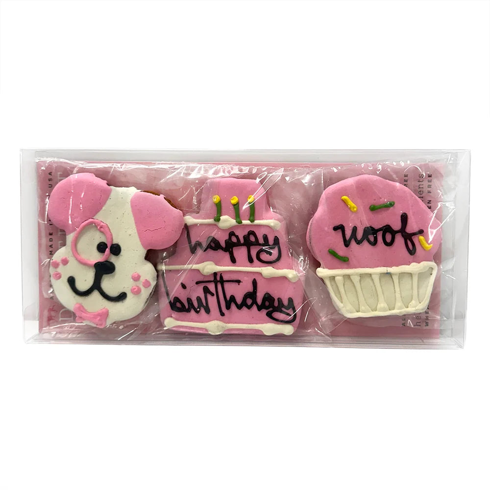 Bubba Rose Birthday Girl Peanut Butter Dog Treat Box