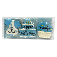 Bubba Rose Birthday Boy Peanut Butter Dog Treat Box - Contains 3 treats