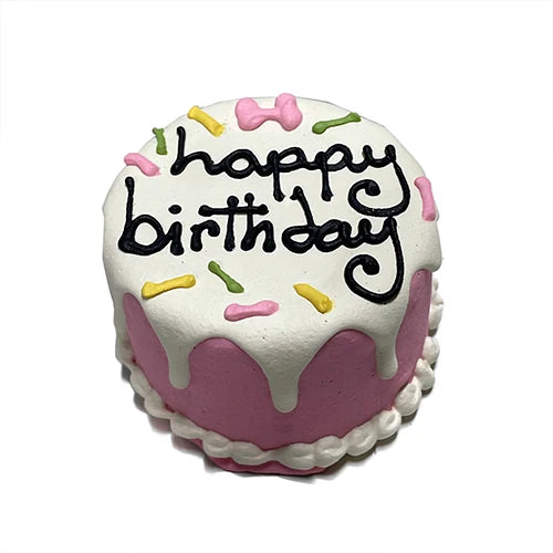 Bubba Rose Pink Birthday Baby Cake Dog Treat