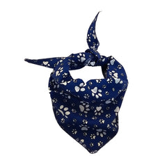 White Paws Bandana, Royal Blue,Small, (Pack of 10)