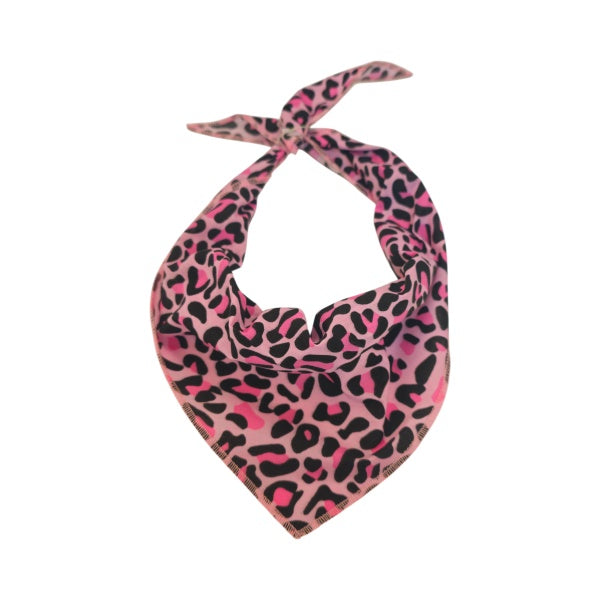 Leopard Bandana,Medium, (Pack of 10)