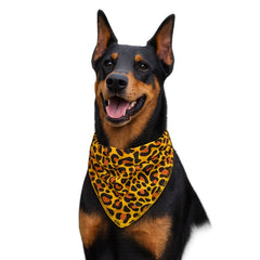 Leopard Print Doggie Bandana,Small, (Pack of 10)