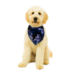 Blue Camouflage Bandana,Small, (Pack of 10)