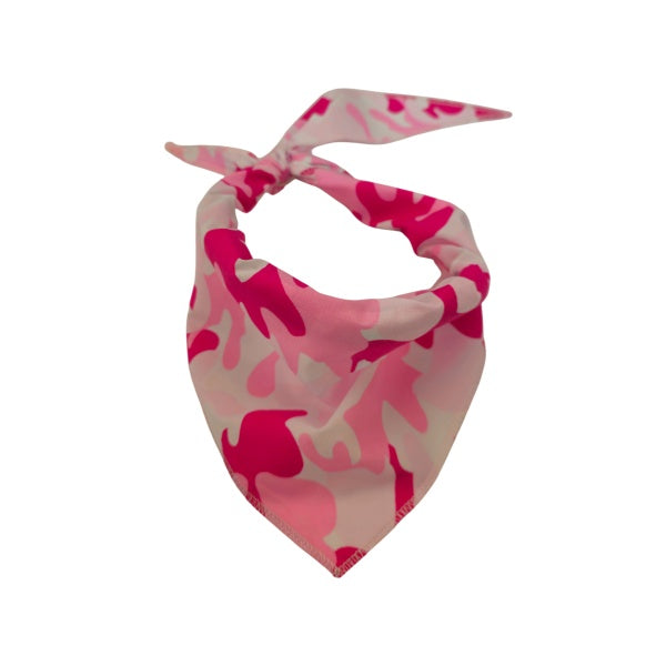 Pink Camouflage Bandana,Medium, (Pack of 10)