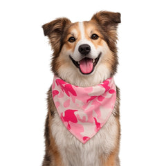 Pink Camouflage Bandana,Small, (Pack of 10)