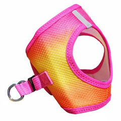 American River Choke Free Dog Harness Ombre Collection - Raspberry Pink and Orange, Large