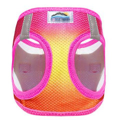 American River Choke Free Dog Harness Ombre Collection - Raspberry Pink and Orange, Large