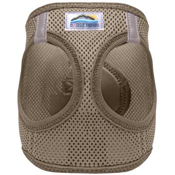 American River Solid Ultra Choke Free Dog Harness - Fossil Brown, Large