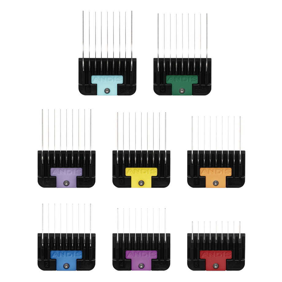 Andis Comb Set Stainless Steel - 8pc