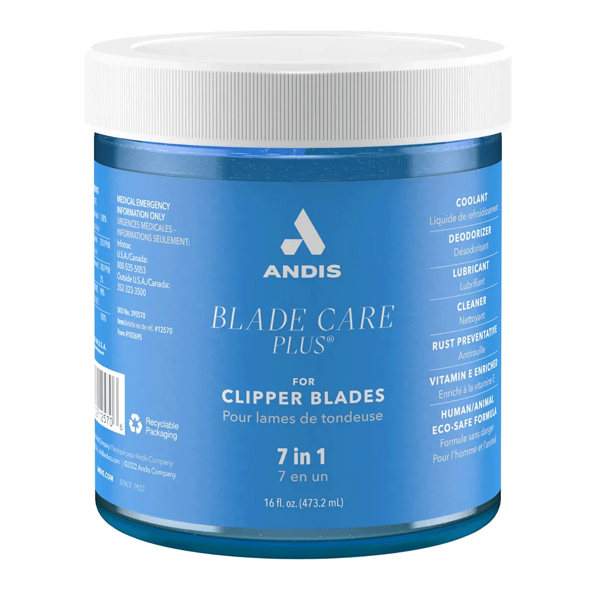 Andis Blade Care Plus Jar 16oz