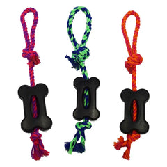 Amazing Pet 5" Flat Bone W/Rope Handle