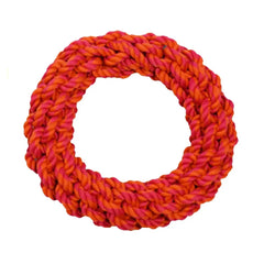 Amazing Pet Rope Ring 9" Orange/Magenta