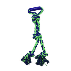 Amazing Pet Rope 3 Knot W/Handle 23.5" Blue/Green