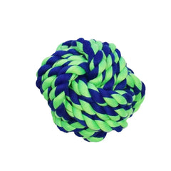 Amazing Pet Rope Ball 2.75" Blue/Green