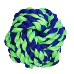 Amazing Pet Rope Ball 4.75" Blue/Green