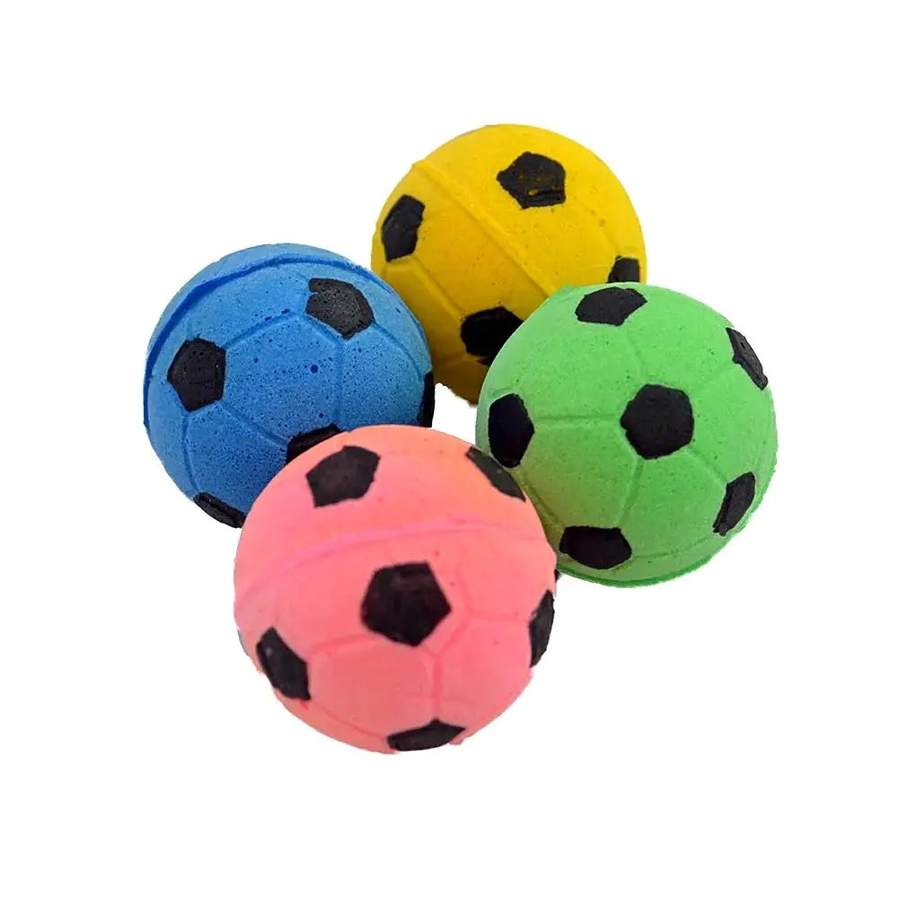 Amazing Pet Cat Toy Sponge Balls 4Ct