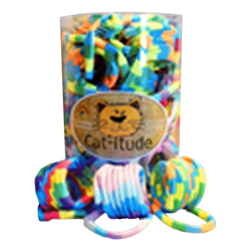 Amazing Pet Cat-Itude Tub Rainbow Spring W/Tail 35 Piece Tub