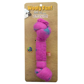 Amazing Pet Wooly Fun Knotted Bone 8.5" Magenta