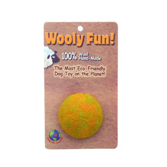 Amazing Pet Wooly Fun Ball 2" Yellow