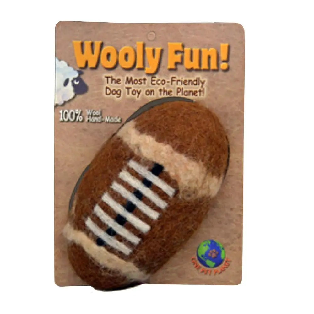 Amazing Pet Wooly Fun Sport Ball 3" X 2" Football