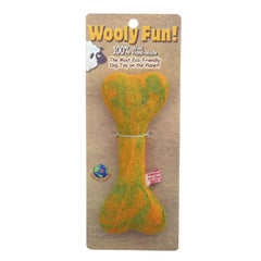 Amazing Pet Wooly Fun Flat Bone 6.5" Yellow