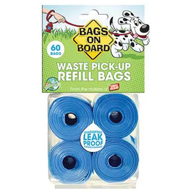 Bags On Board Refill Bags Blue 60ct