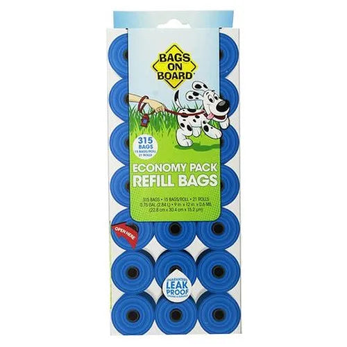 Bags On Board Refill Bags Blue 315ct