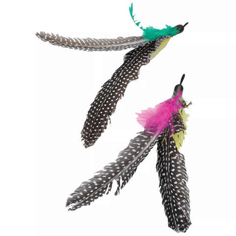 Coastal Turbo Telescoping Cat Toy Feather Replacement 2pk