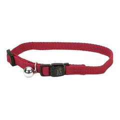 Coastal Soy Cat Collar Adj 3/8in x 8-12in Cranberry