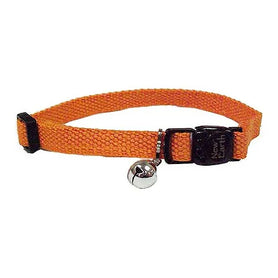 CoastalSoy Cat Collar Adj 3/8in x 8-12in Pumpkin