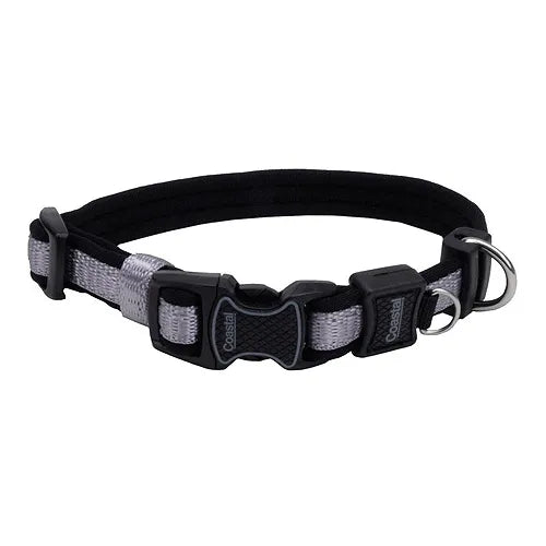 Coastal Inspire Adjustable Collar 5/8 x 8-12" Grey