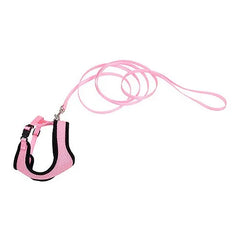 Coastal Comfort Soft Cat Mesh Harness with 6' Leash Pink