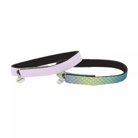Coastal ElastaCat FlexFit Cat Collar Scales/Purple 2pk