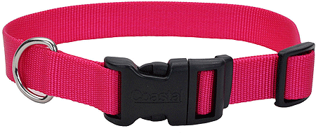 Coastal Tuff Adjustable Dog Collar 10-14x5/8 Pink Flamingo