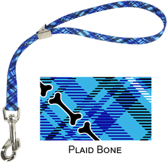 CoastalStyles Adjustable Grooming Loop with Bolt Snap 24x5/8 Plaid Bone