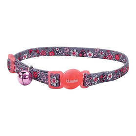 Coastal Safe Cat Fashion Breakaway Cat Collar Pink Cherry Blossoms
