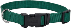Coastal Tuff Adjustable Dog Collar 18-26x1 Hunter Green