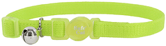 Coastal Safe Cat Adjustable Collar 8-12x3/8 Lime