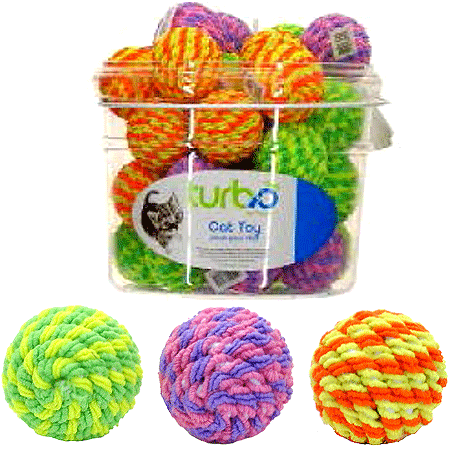 Coastal TurboCat Toy Bin Rattle Balls 36ct