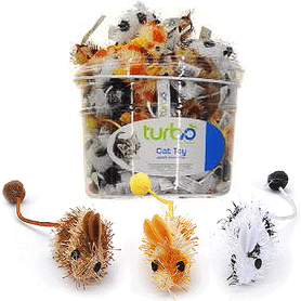 Coastal TurboCat Toy Bin Spotted Mice 72ct