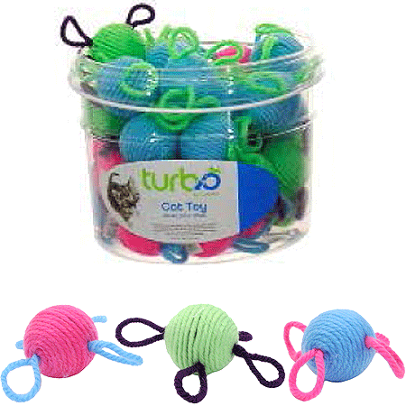 Coastal TurboCat Toy Bin Wool Balls 36ct