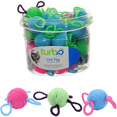 Coastal TurboCat Toy Bin Wool Balls 36ct