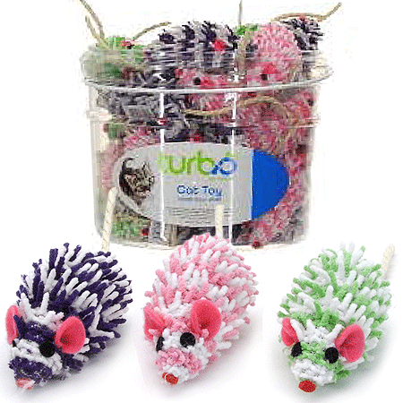 Coastal TurboCat Toy Bin Mop Mice 36ct