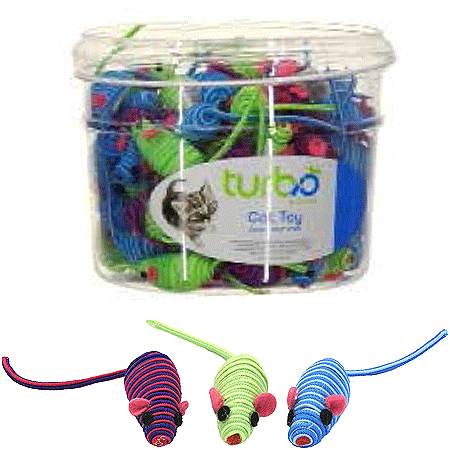 Coastal TurboCat Toy Bin String Mice 90ct