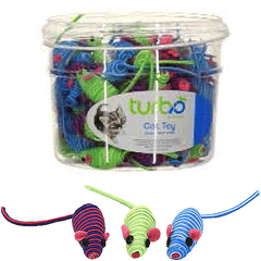 Coastal TurboCat Toy Bin String Mice 90ct