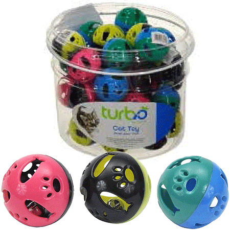 Coastal TurboCat Toy Bin Plastic Balls 36ct