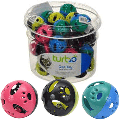 Coastal TurboCat Toy Bin Plastic Balls 36ct