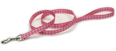 Pet AttireLead 6'x1 Pink Dots