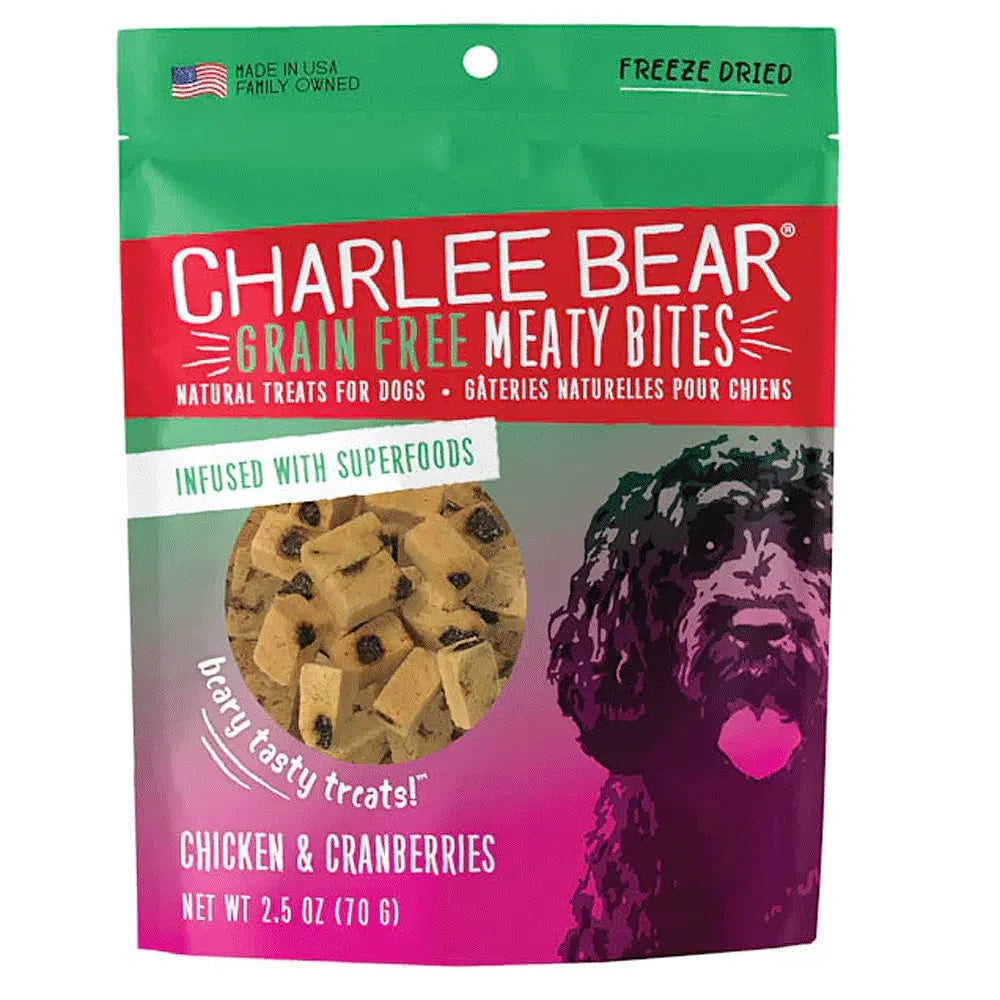 Charlee Bear Meaty Bites Chicken W/Cranberries 2.25Oz