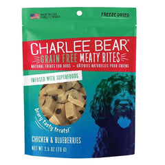 Charlee Bear Meaty Bites Chicken W/Blueberries 2.25Oz